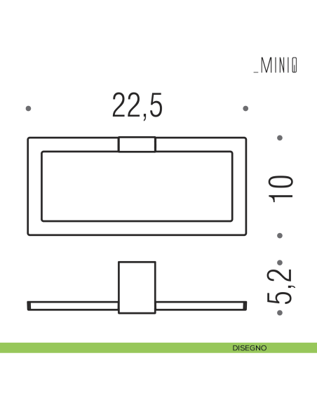 Porta salvietta ad anello Colombo Design serie MiniQ disegno