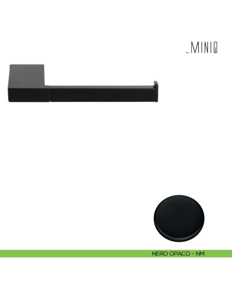 Porta rotolo Colombo Design serie MiniQ  dx neromat