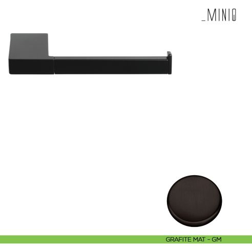 Porta rotolo Colombo Design serie MiniQ dx grafite mat