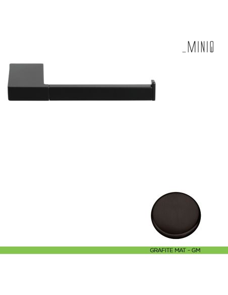 Porta rotolo Colombo Design serie MiniQ dx grafite mat