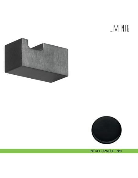 Appenditutto a parete Colombo Design serie MiniQ neromat