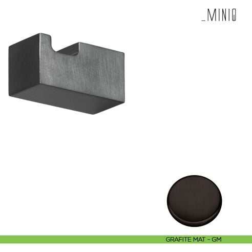 Appenditutto a parete Colombo Design serie MiniQ grafite mat