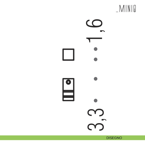 Appenditutto a parete Colombo Design serie MiniQ disegno