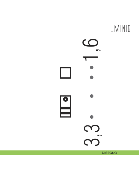 Appenditutto a parete Colombo Design serie MiniQ disegno