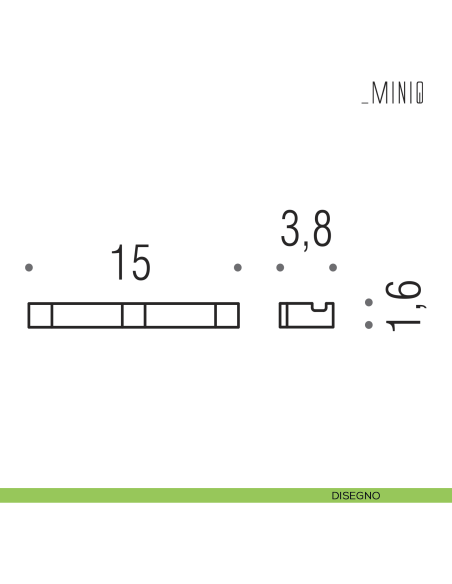 Appenditutto a parete Colombo Design serie MiniQ disegno