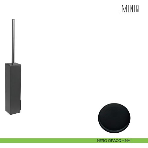 Porta scopino sospeso Colombo Design serie MiniQ neromat