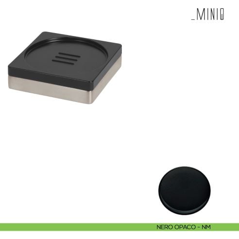Porta sapone d'appoggio Colombo Design serie MiniQ neromat