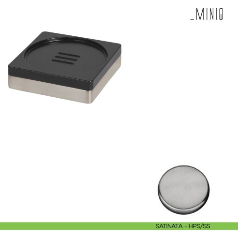 Porta sapone d'appoggio Colombo Design serie MiniQ Zirconium stainless-steel HPS/SS