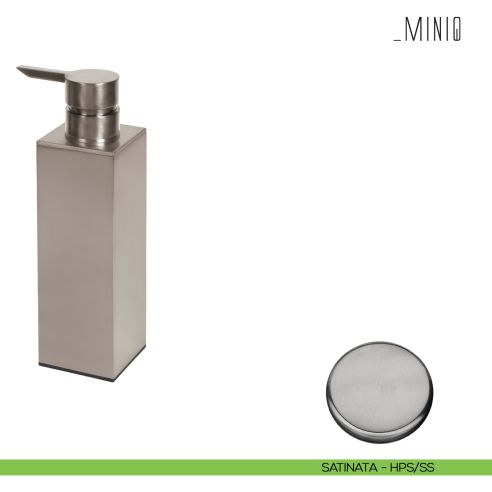 Spandisapone d'appoggio Colombo Design serie MiniQ Zirconium stainless-steel HPS/SS