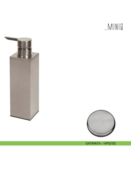 Spandisapone d'appoggio Colombo Design serie MiniQ Zirconium stainless-steel HPS/SS