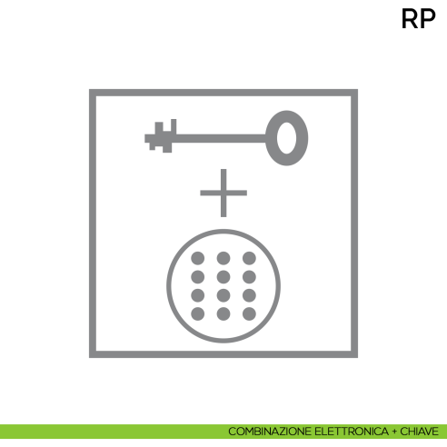 Cassaforte professionale a mobile Bordogna RP 70 Z - combinazione elettronica + chiave