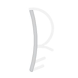 Guarnizione per porta in legno Roverplastik A 93 K bianca battuta 10 mm confezione 40 metri