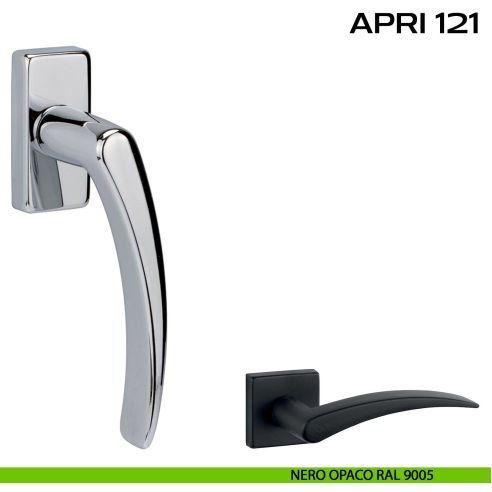 Maniglia per finestra martellina Apri 121 Reguitti nero opaco