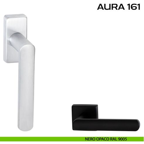 Maniglia per finestra martellina DK Aura 161 Reguitti nero
