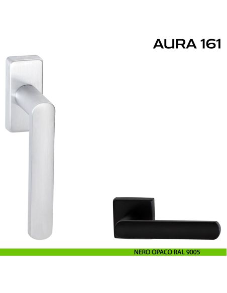 Maniglia per finestra martellina DK Aura 161 Reguitti nero