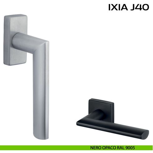 Maniglia per finestra martellina Ixia J40 Reguitti nero