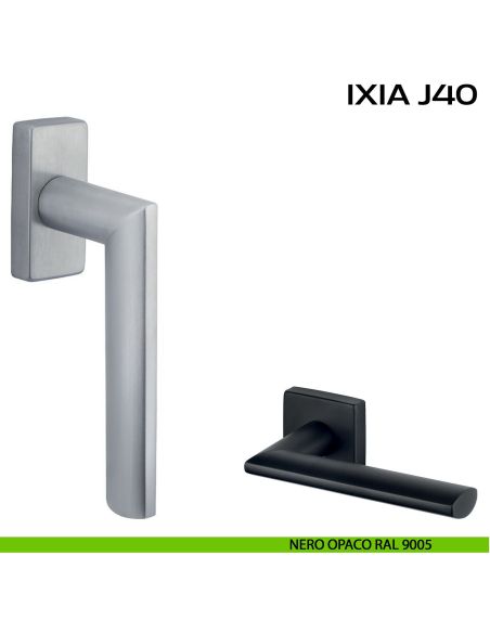 Maniglia per finestra martellina Ixia J40 Reguitti nero