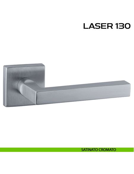 Maniglia per porta Laser 130 Reguitti satinato cromato