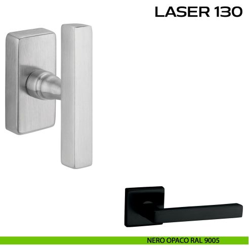 Maniglia per finestra martellina DK impugnatura a T Laser 130 Reguitti nero