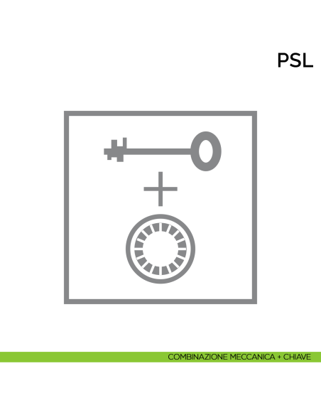 Armadio cassaforte ignifugo per custodia documenti Bordogna PSL 3 - combinazione meccanica + chiave