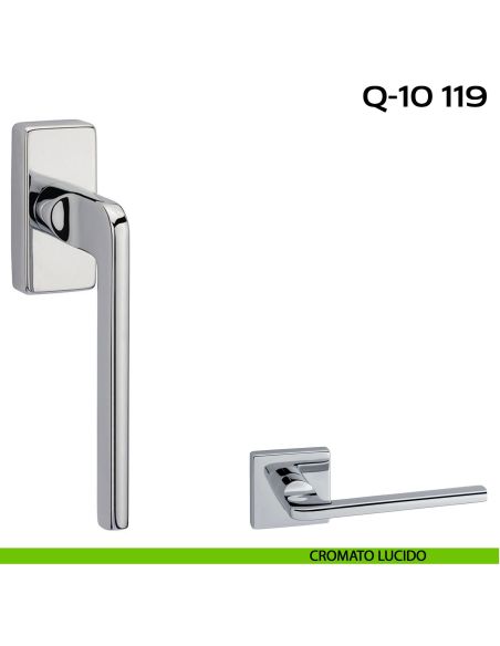 Maniglia per finestra martellina DK Q-10 119 Reguitti lucido