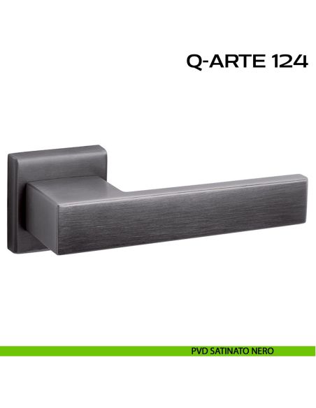 Maniglia per porta Q-Arte 124 Reguitti pvd satinato nero