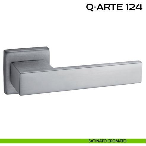 Maniglia per porta Q-Arte 124 Reguitti satinato