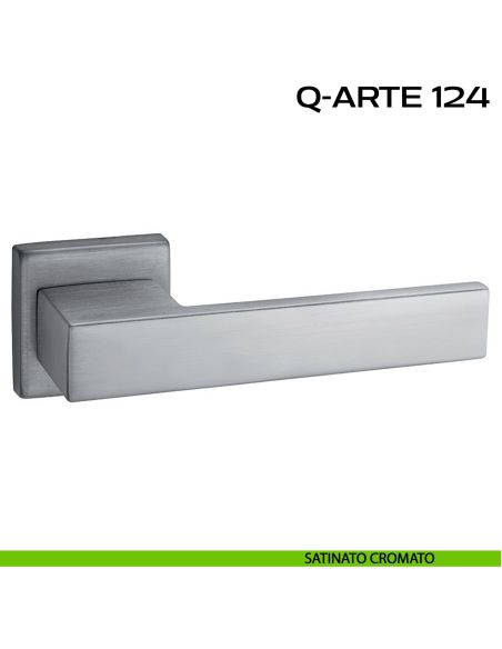 Maniglia per porta Q-Arte 124 Reguitti satinato