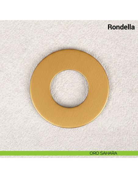 Rondella diametro 24 mm per foro maniglia fino a diametro 20 mm per maniglie Nuda Verum Italy - oro sahara