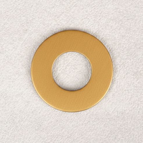 Rondella diametro 30 mm per foro maniglia fino a diametro 24 mm per maniglie Nuda Verum Italy - oro sahara