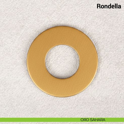 Rondella diametro 30 mm per foro maniglia fino a diametro 24 mm per maniglie Nuda Verum Italy - oro sahara