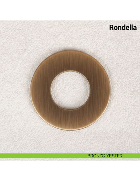 Rondella diametro 30 mm per foro maniglia fino a diametro 24 mm per maniglie Nuda Verum Italy - bronzo yester