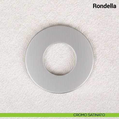Rondella diametro 30 mm per foro maniglia fino a diametro 24 mm per maniglie Nuda Verum Italy - cromo satinato