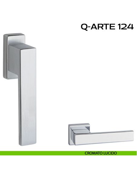 Maniglia per finestra martellina 124 Q-Arte Reguitti lucido