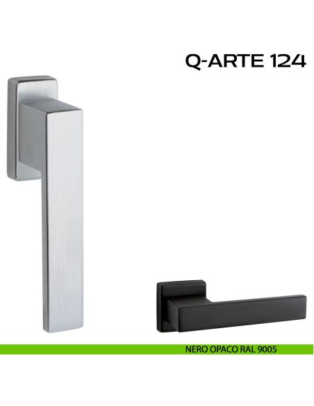 Maniglia per finestra martellina 124 Q-Arte Reguitti nero
