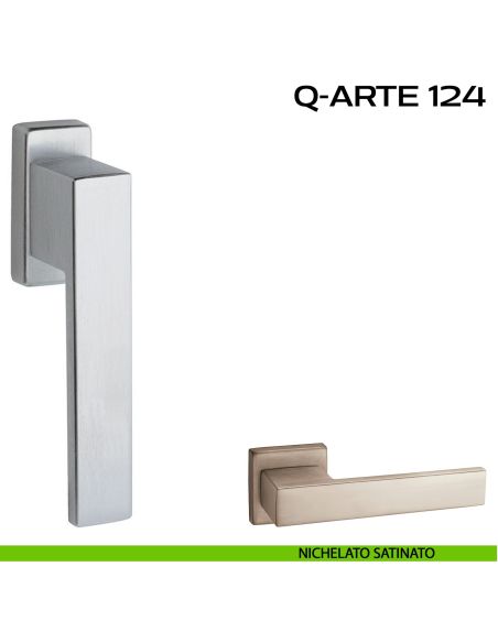 Maniglia per finestra martellina 124 Q-Arte Reguitti nichel