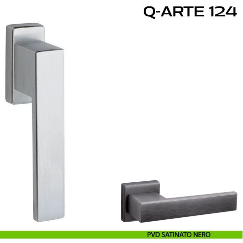 Maniglia per finestra martellina 124 Q-Arte Reguitti pvd nero