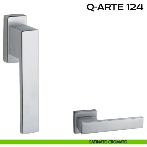 Maniglia per finestra martellina 124 Q-Arte Reguitti satinato cromato