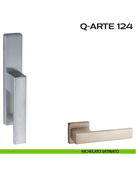 Maniglia per finestra cremonese Q-Arte 124 Reguitti nichel