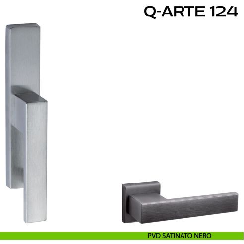 Maniglia per finestra cremonese Q-Arte 124 Reguitti pvd nero