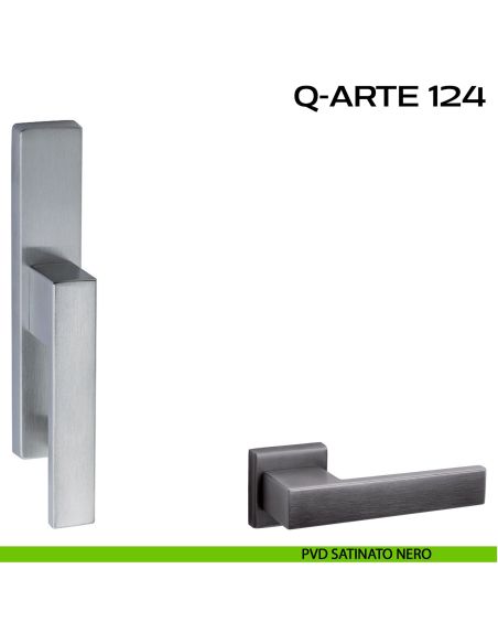 Maniglia per finestra cremonese Q-Arte 124 Reguitti pvd nero