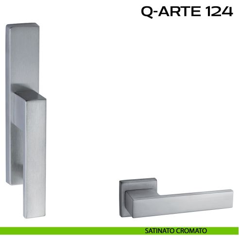 Maniglia per finestra cremonese Q-Arte 124 Reguitti satinato cromato