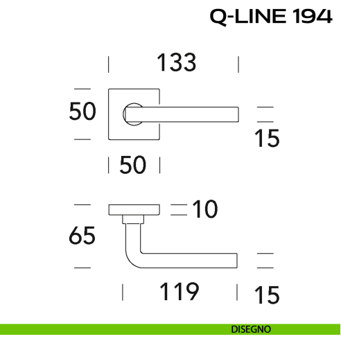 Maniglia per porta Q-Line 194 Reguitti