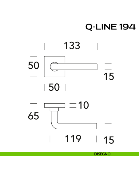Maniglia per porta Q-Line 194 Reguitti