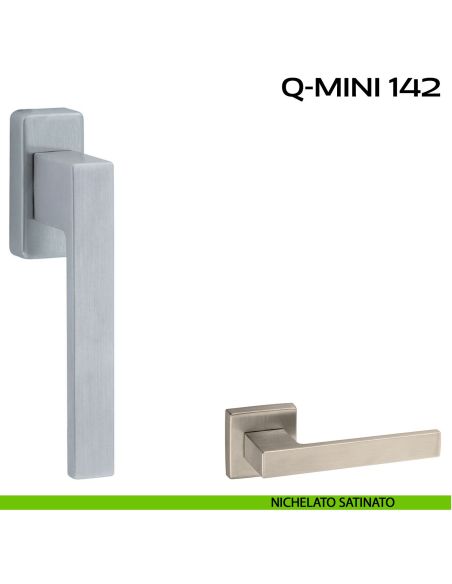 Maniglia per finestra martellina Q-Mini 142 Reguitti nichel