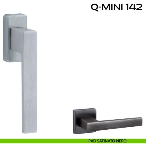 Maniglia per finestra martellina Q-Mini 142 Reguitti pvd nero