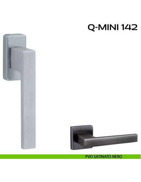 Maniglia per finestra martellina Q-Mini 142 Reguitti pvd nero