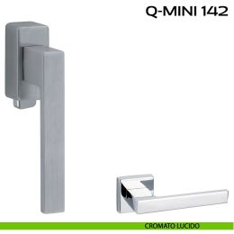Maniglia per finestra DK con pulsante su placca Q-Mini 142 Reguitti 2