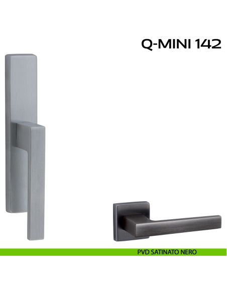 Maniglia per finestra cremonese Q-Mini 142 Reguitti pvd nero