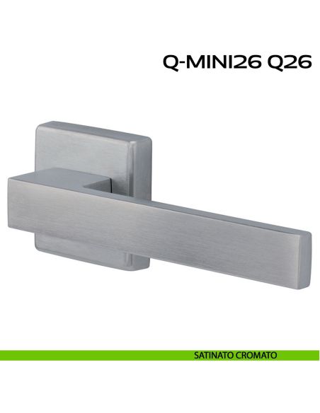 Maniglia ribassata per porta Q-Mini26 Q26 Reguitti satinato cromato
